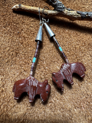 Buffalo Fetisch Ohrringe