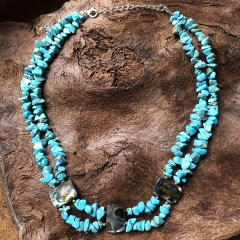 Indianerschmuck T�rkiscollier