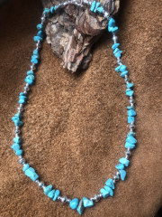 Navajo Silbertrkiskette
