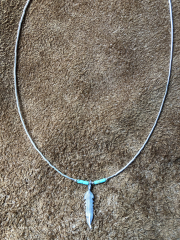 Liquid Silver Kette Feder