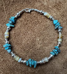 Trkis/Silberarmband