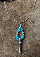 Indianerschmuck Squash Blossom Kette