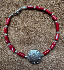 Koralle Armband Sun-Face
