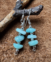 Navajo Amazonit Ohrringe