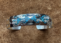 Navajo Inlay Armreif