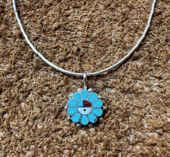 Liquid Silver Kette mit Anhnger