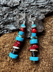 Navajo Multicolor Ohrringe