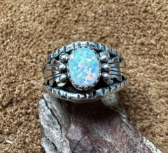 Opal/ Silber Ring