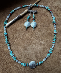 Indianerschmuck Kette Sonnensymbol