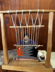 Navajo Puppe mit Webstuhl