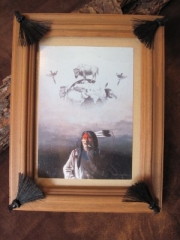 Bilderrahmen mit original Pferdehaar,art 46