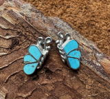 T�rkis Ohrstecker Schmetterling