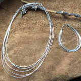 Liquid Silber Collier