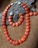 Korallencollier Sonnensymbol Korallencollier Sonnensymbol