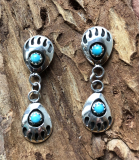 Navajo Bärentatzen Ohrringe Navajo Bärentatzen Ohrringe