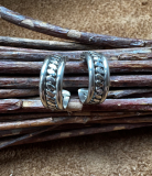 Indianerschmuck Silber Creolen