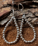 Silberperlenohrringe