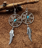 Dreamcatcher Silber Ohrringe