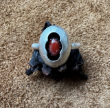 Navajo Silberring mit Koralle