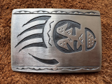 Indianerschmuck Gürtelschließe Bear Claw Indianerschmuck Gürtelschließe Bear Claw