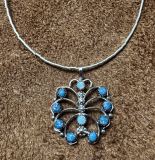 Zuni Opal Anh�nger Schmetterling