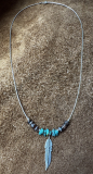 Indianerschmuck Kette Feder