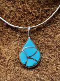 Zuni Trkis Inlay Anhnger