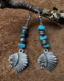 Indianerschmuck Ohrringe Chief