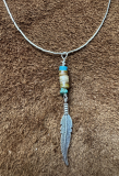 Indianerschmuck Anhänger Feder Indianerschmuck Anhänger Feder