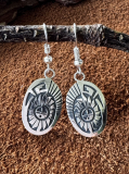 Sonnensymbol Ohrringe Silber