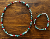 Indianerschmuck T�rkis/Korallenkette