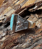 Navajo T�rkis Ring Thunderbird