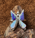 Zuni Opal Ring Schmetterling