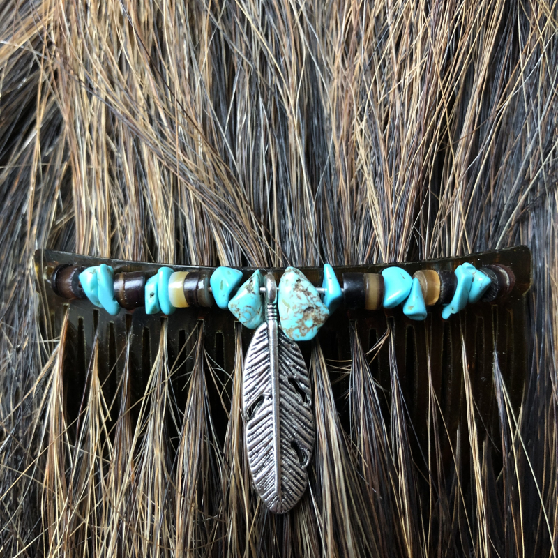 indianischer Haarschmuck/ Kamm