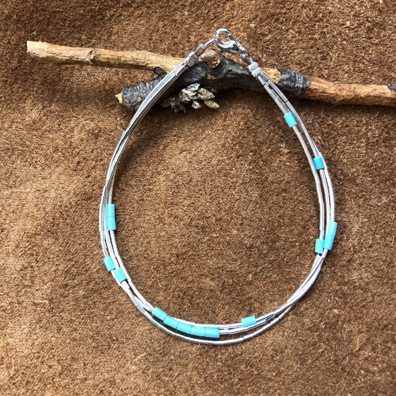 Liquid Silber Armband
