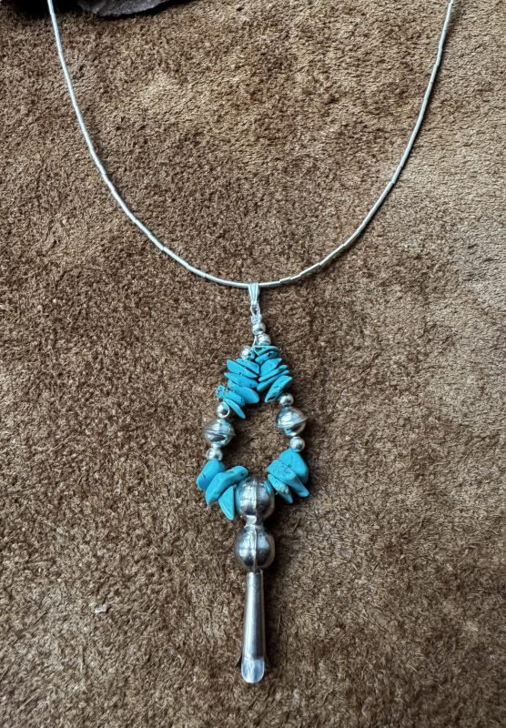 Indianerschmuck Squash Blossom Kette