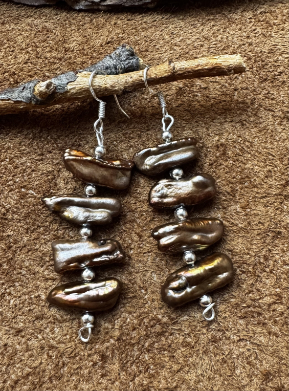 Perlmutt  Mother of Pearl Ohrringe