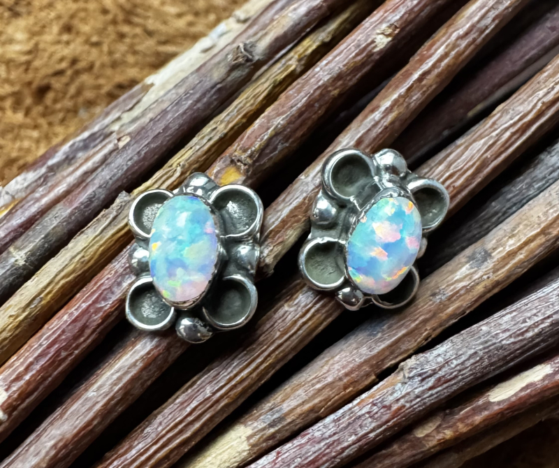 Zuni Opal Ohrstecker