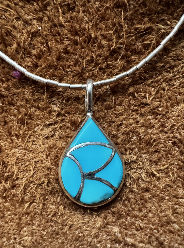 Zuni T�rkis Inlay Anh�nger