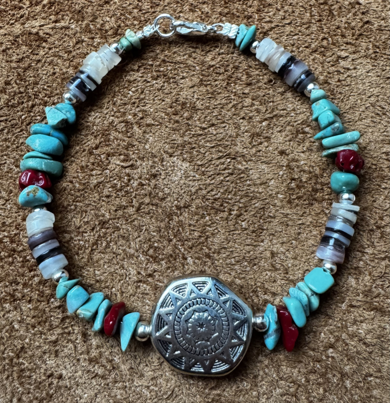 Indianerschmuck Armband Sonnensymbol