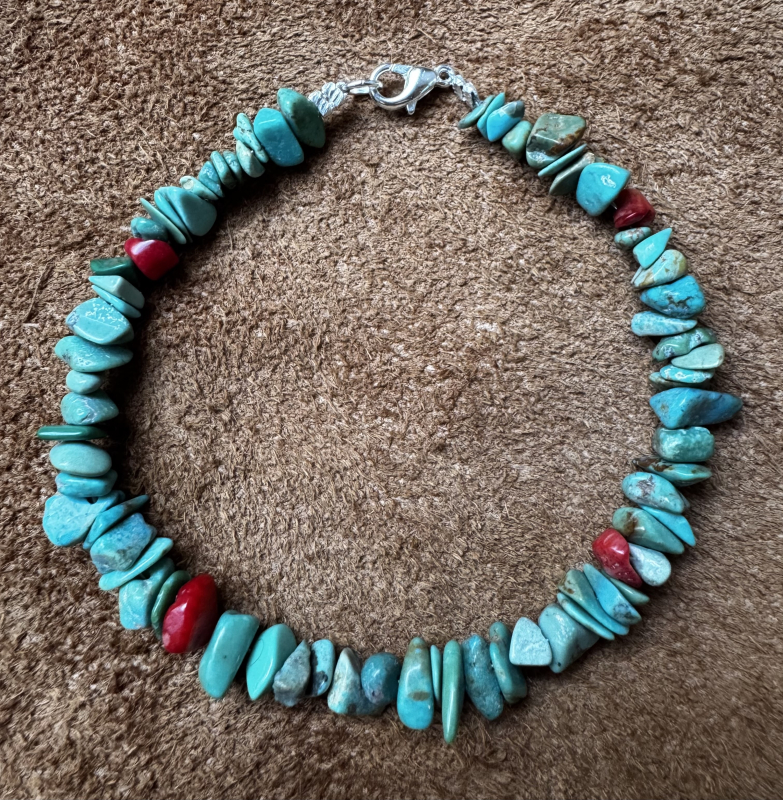 Trkis/Koralle Armband