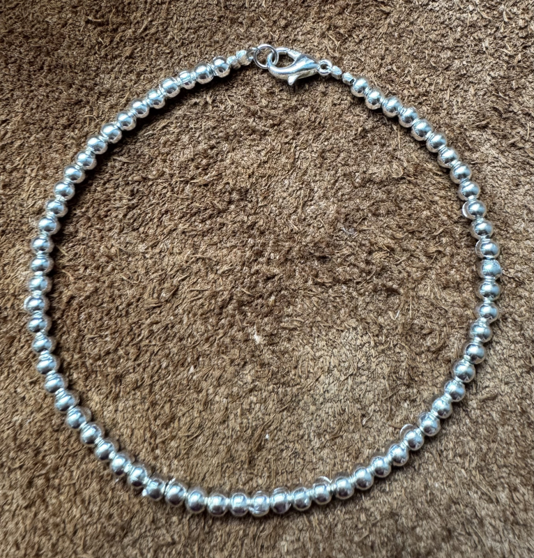 Indianerschmuck Silberperlen Armband