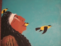 indianisches Gemälde in Acryl,Original