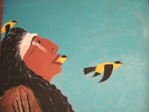indianisches Gemlde in Acryl,Original