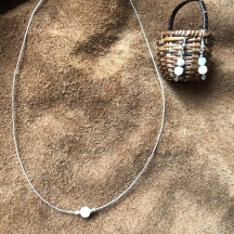 Liquid Silver Kette Pearl