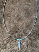 Liquid Silver Kette Feder