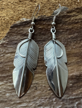 Ohrringe Silberfeder