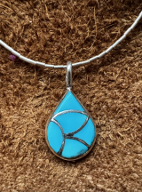 Zuni Trkis Inlay Anhnger