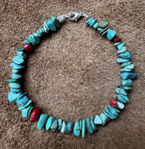 Trkis/Koralle Armband