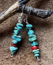 Indianerschmuck T�rkis Ohrringe